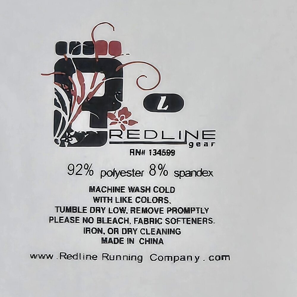 Redline Gear Racerback Running Tank Top Reflective Geo Print Size Large - Picture 2 of 9